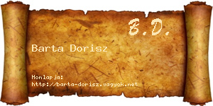 Barta Dorisz névjegykártya
